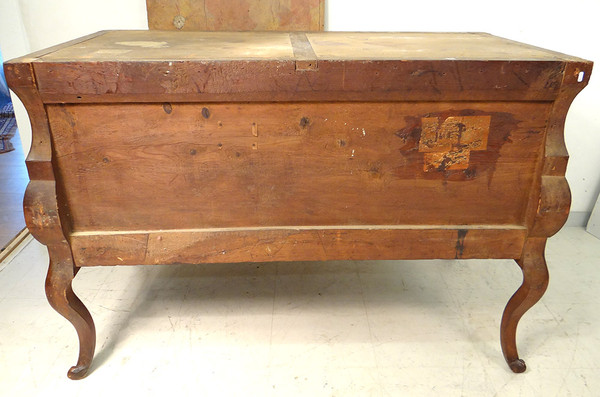 Commode Louis XV Sauteuse Provençale Merisier Sculpté Marbre XVIIIè