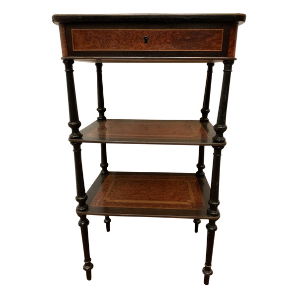 Napoleon III three-leaf sellette / Console