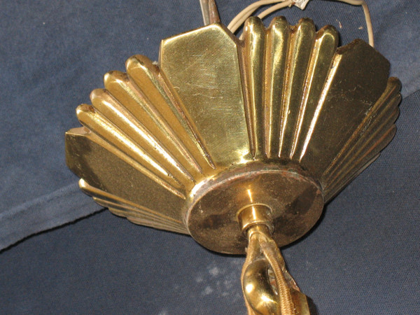 Lampadario in bronzo a 12 bracci in stile Luigi XIV della metà del XX secolo