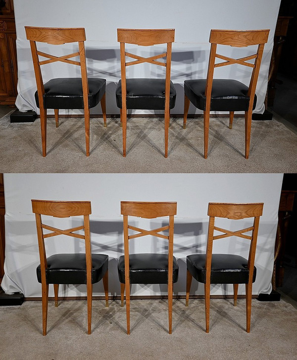 Suite of 6 Art Deco chairs - 1940