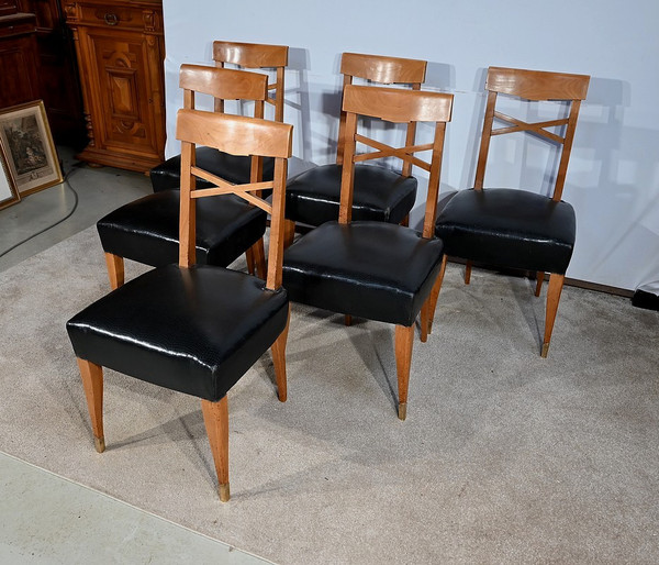 Suite of 6 Art Deco chairs - 1940