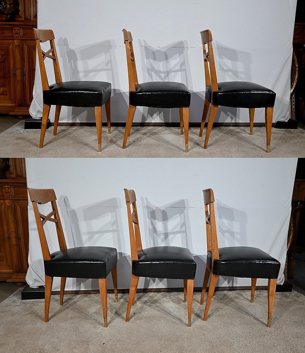 Suite of 6 Art Deco chairs - 1940