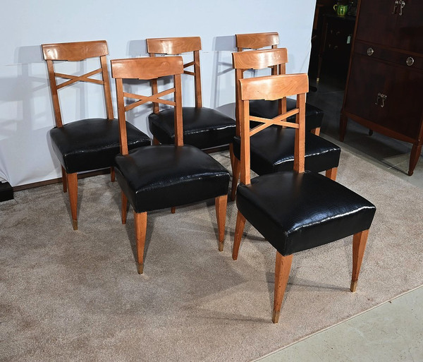 Suite of 6 Art Deco chairs - 1940