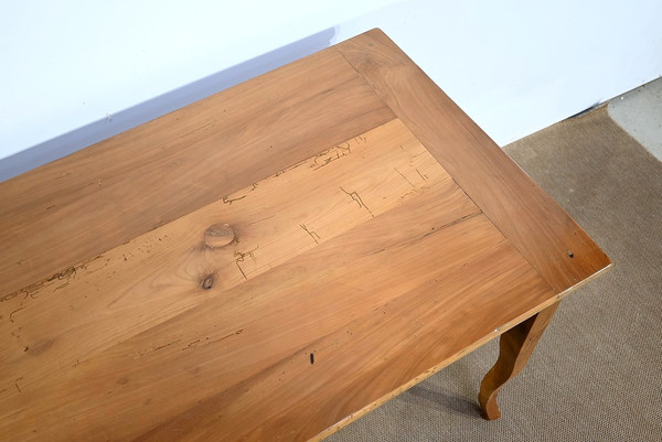Table de ferme en Merisier blond, style Louis XV – 2ème partie du XIXe