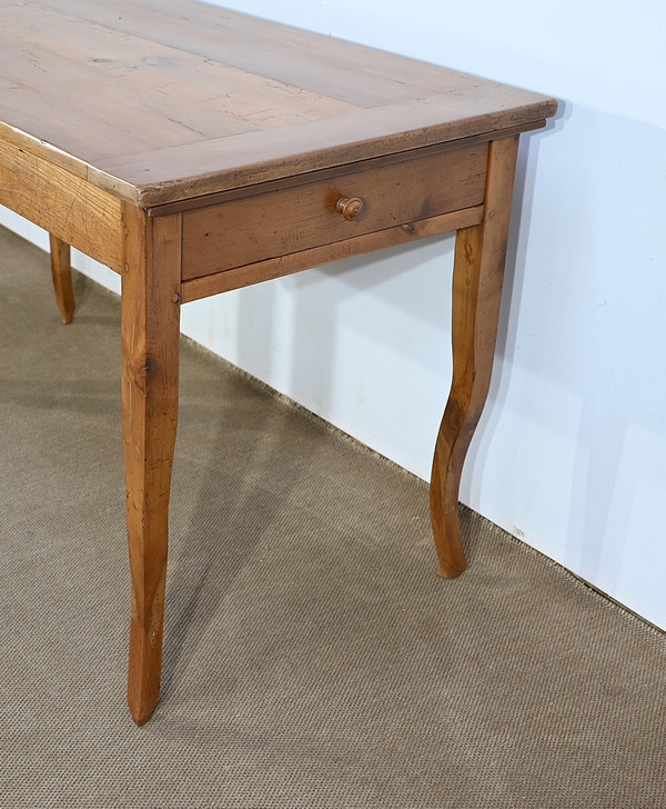 Table de ferme en Merisier blond, style Louis XV – 2ème partie du XIXe