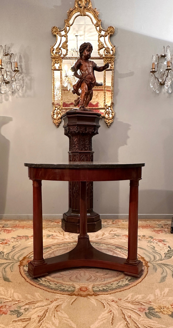 Gueridon Tripode En Acajou d'Epoque Empire Vers 1810