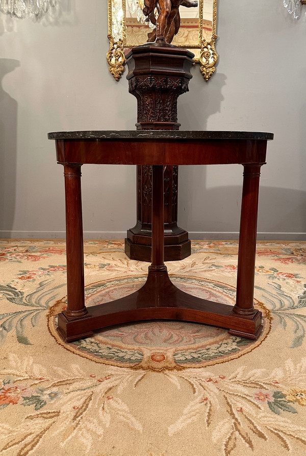 Gueridon Tripode En Acajou d'Epoque Empire Vers 1810