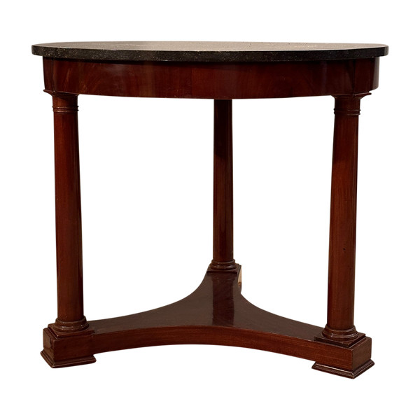 Gueridon Tripode En Acajou d'Epoque Empire Vers 1810