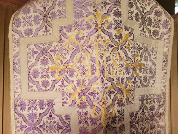 Purple chasuble, early 20th century