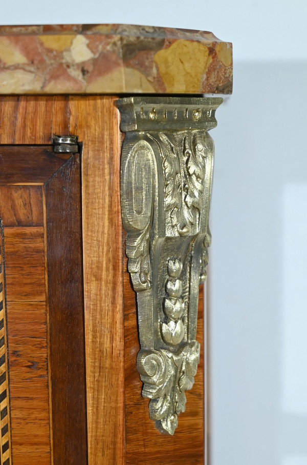 Small Rosewood display case, Transition Louis XV/Louis XVI style - Early 20th century