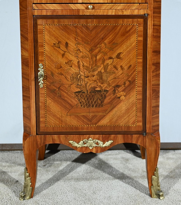 Small Rosewood display case, Transition Louis XV/Louis XVI style - Early 20th century
