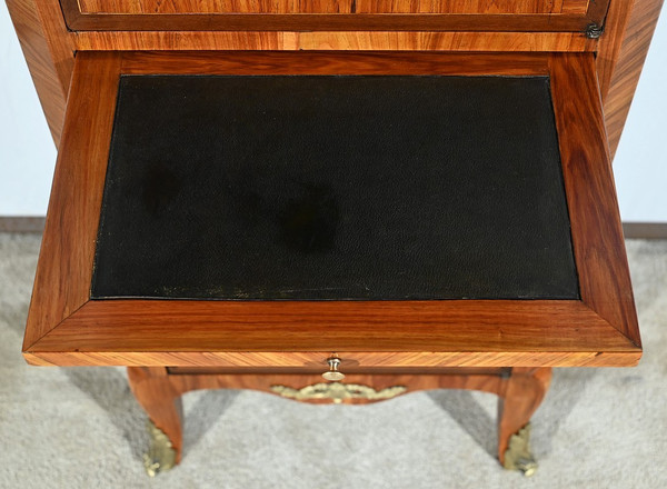 Small Rosewood display case, Transition Louis XV/Louis XVI style - Early 20th century