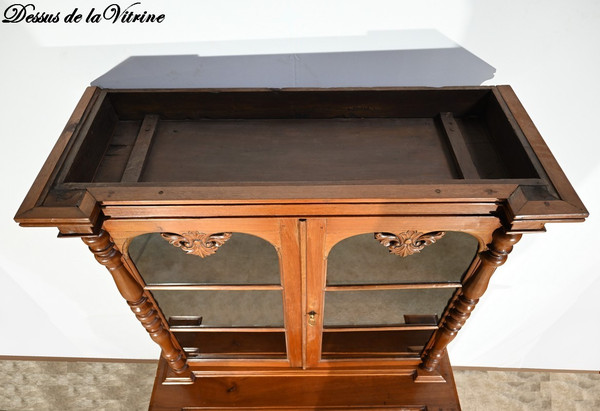 Commode Vitrine en Teck – Fin XIXe