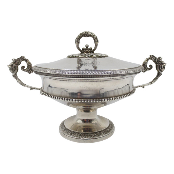 Silver bowl, early 19th century.