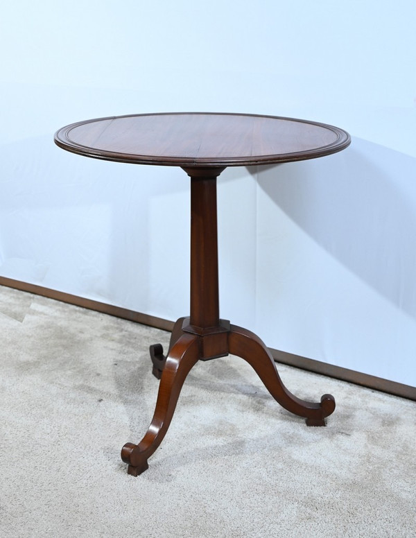 Petit Guéridon en Acajou de Cuba, époque Restauration - Début XIXe