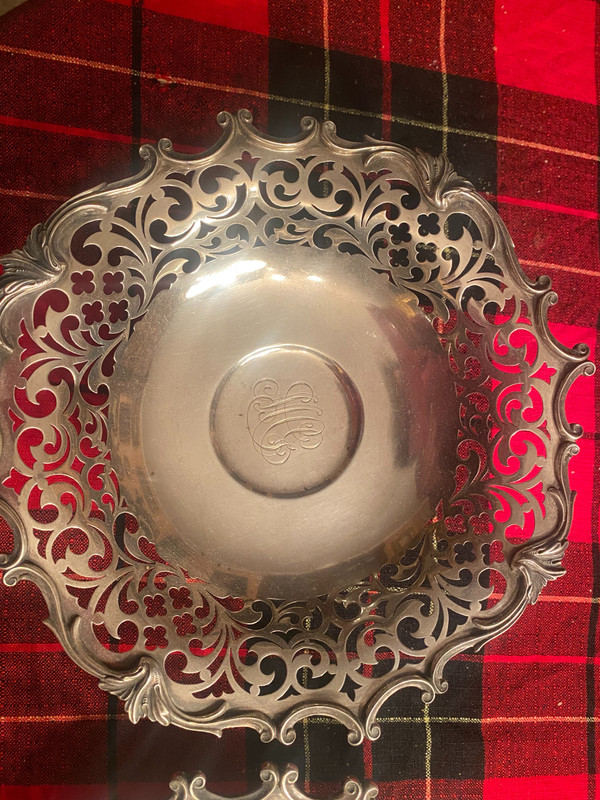 Pair of New York Silver Bread Cups 19th
