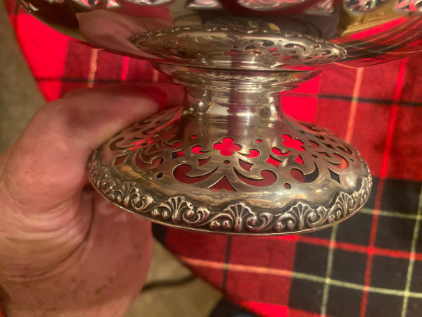 Pair of New York Silver Bread Cups 19th