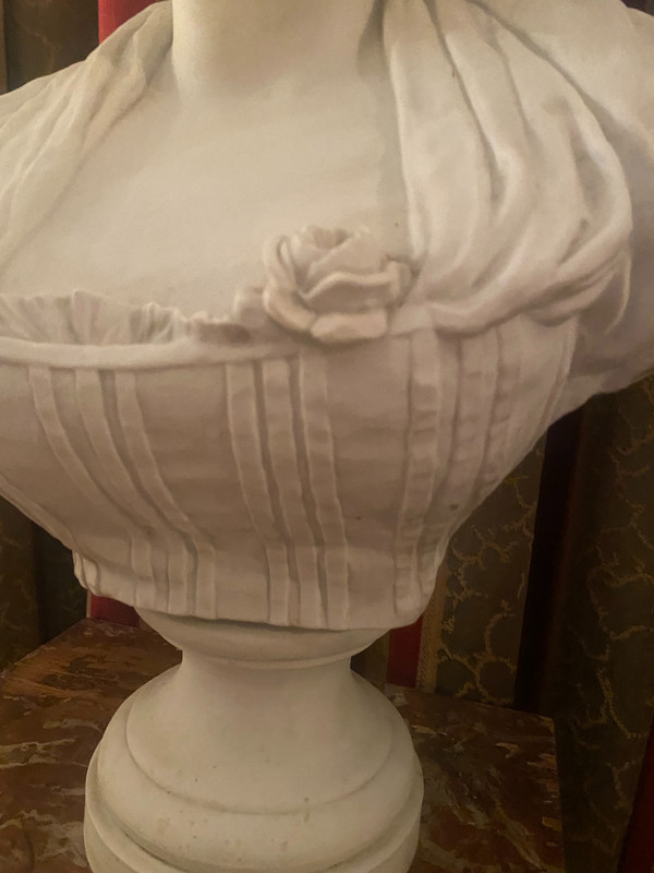 Giovane ragazza con cappello di biscotto XIX secolo