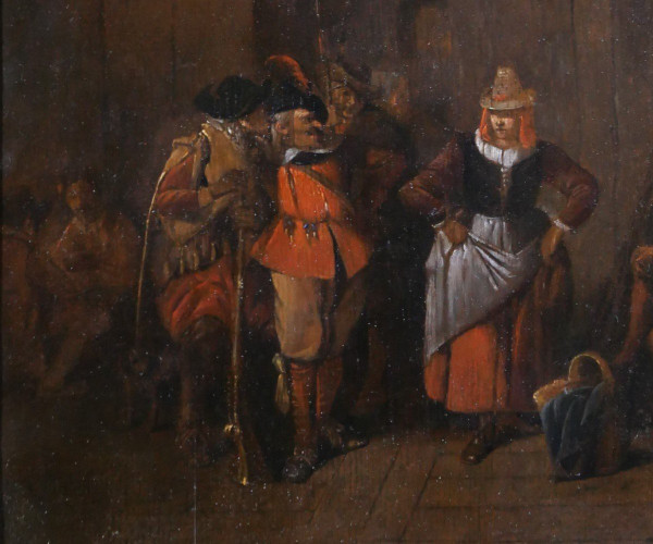Jean-Baptiste MADOU 1796-1877 Die Versuchung, Szene in einer Taverne, Gemälde