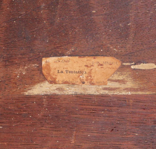 Jean-Baptiste MADOU 1796-1877 Die Versuchung, Szene in einer Taverne, Gemälde