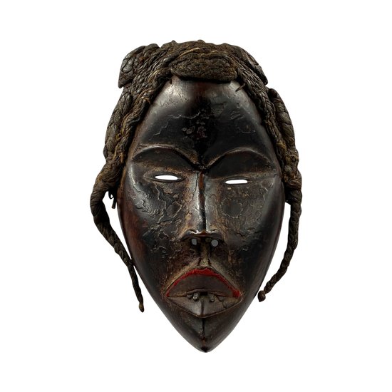 MASQUE ANTHROPOMORPHE Culture Dan, Nord de la Côte d'Ivoire Première moitié du XXème siècle