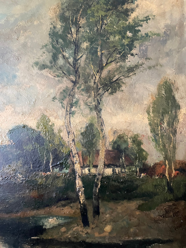 Frank BOGGS (1855 - 1926) – Öl auf Holz