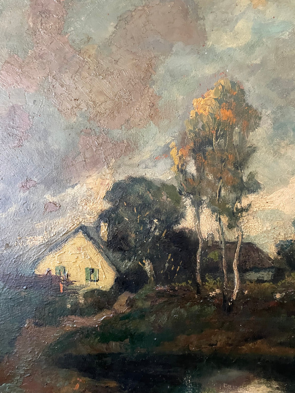 Frank BOGGS (1855 - 1926) – Öl auf Holz