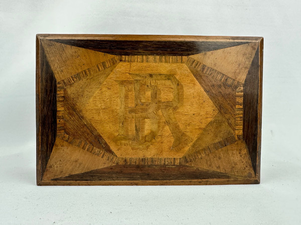 Marquetry box, 19th century