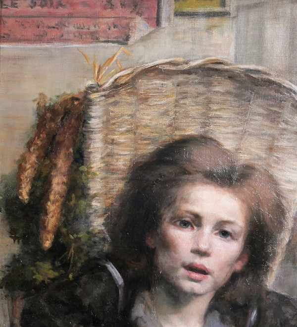 Blanche PAYMAL-AMMOUROUX, 1860-1910 Der Hausierer, Gemälde, 1892