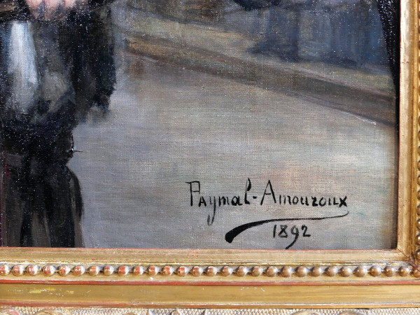 Blanche PAYMAL-AMMOUROUX, 1860-1910 Der Hausierer, Gemälde, 1892
