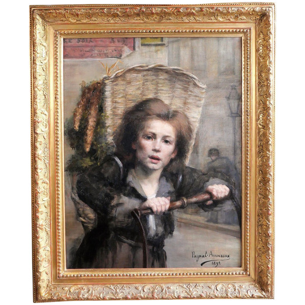 Blanche PAYMAL-AMMOUROUX, 1860-1910 Der Hausierer, Gemälde, 1892