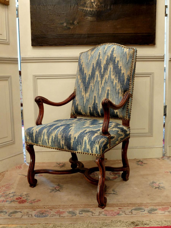 Pair of Louis XIV period armchairs