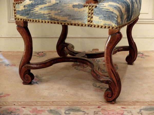 Pair of Louis XIV period armchairs