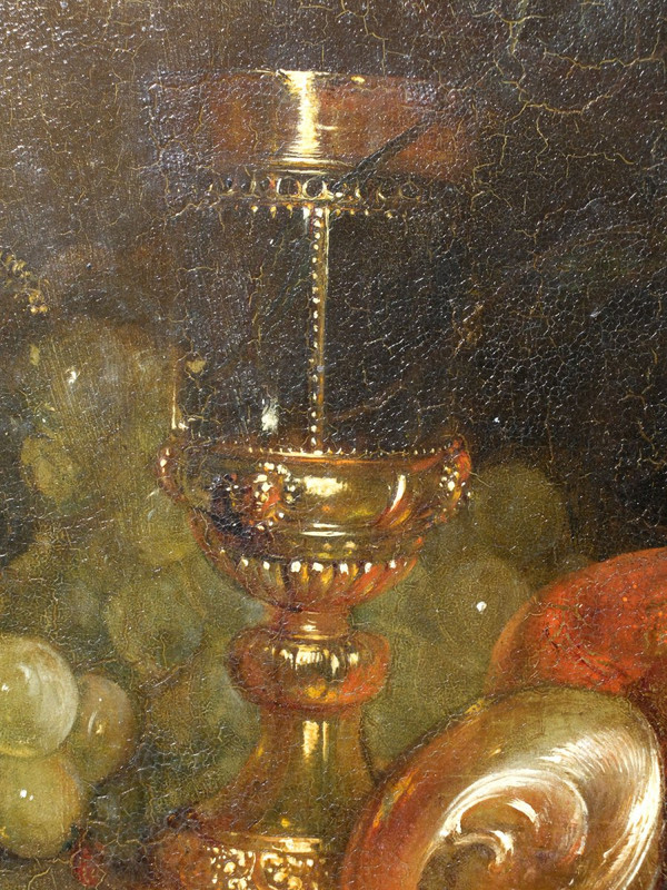 Coppia di nature morte - Olio su rame XIX secolo