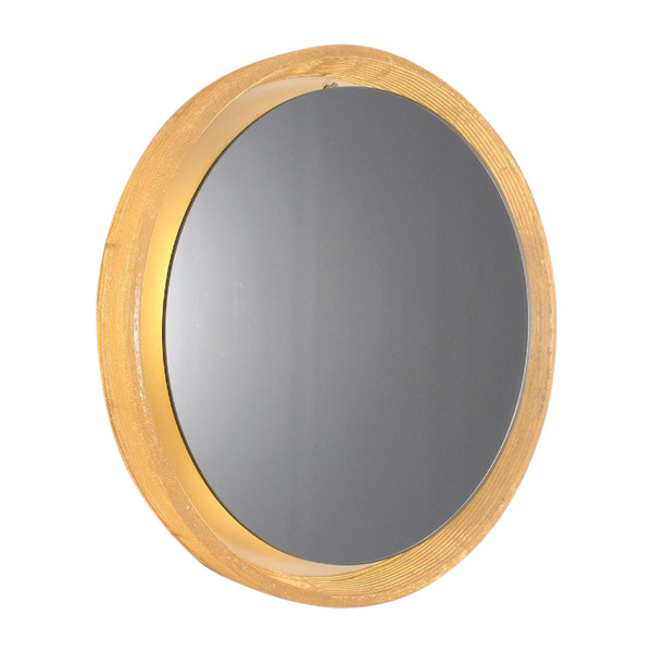Round Illuminated Plexiglass Mirror.