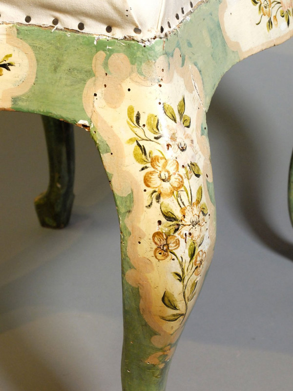 Pair of Italian stools - Veneto 19th century
