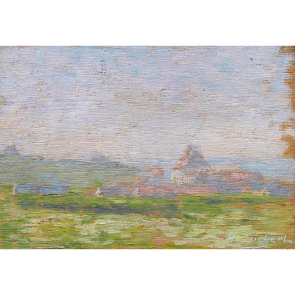 Paul SIEFFERT,  Maisons en bord de mer, Bretagne