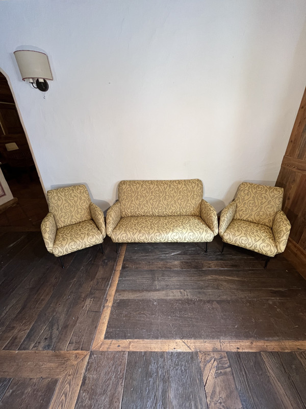 Wohnzimmer im 60er-Jahre-Design