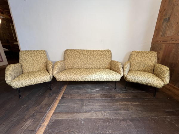 Wohnzimmer im 60er-Jahre-Design