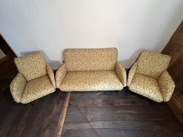 Wohnzimmer im 60er-Jahre-Design