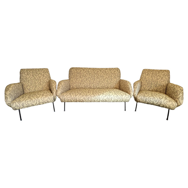 Wohnzimmer im 60er-Jahre-Design