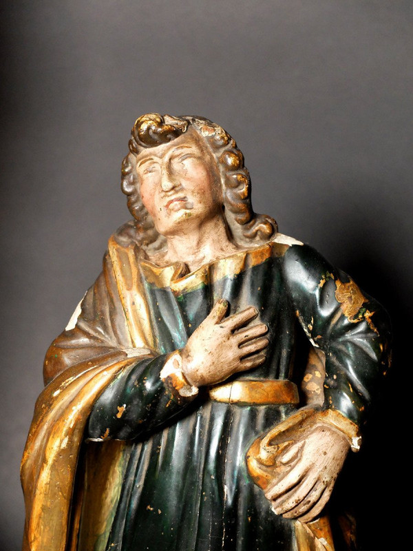 Groupe en bois sculpté - La Crucifixion