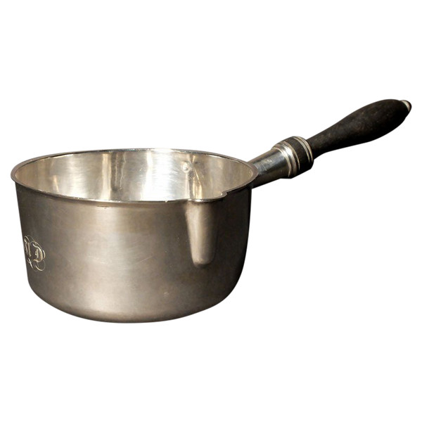 Solid silver frying pan by Théodore Tonnellier