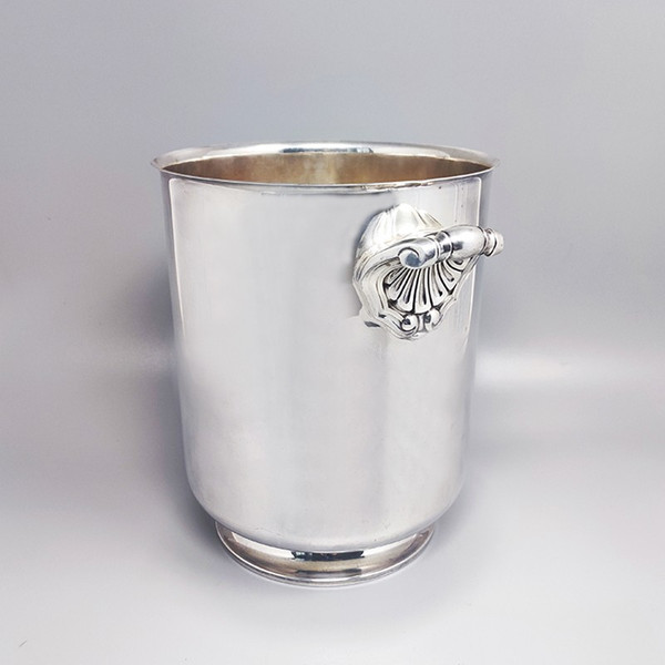 1950 Magnifique Seau à Glace de Christofle en Plaqué Argent. Fabriqué en France