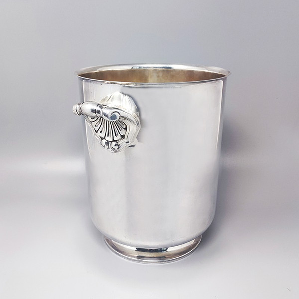 1950 Magnifique Seau à Glace de Christofle en Plaqué Argent. Fabriqué en France