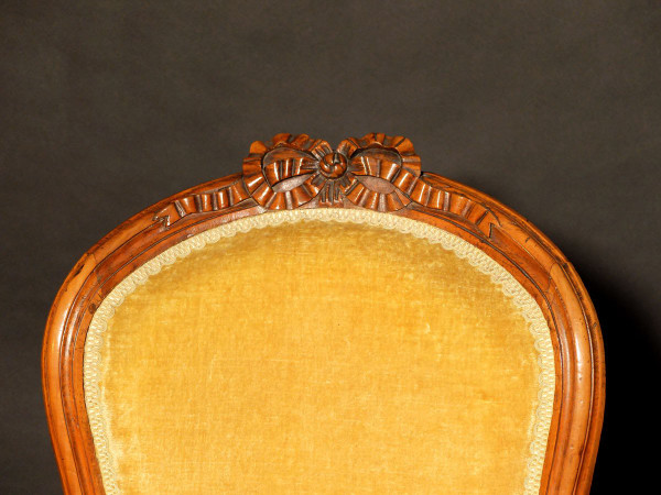 Paire de fauteuils en cabriolet d'époque Transition