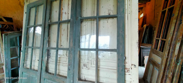 3 Beautiful Old Glass Doors Old Door Partition No1 - 6 Tiles