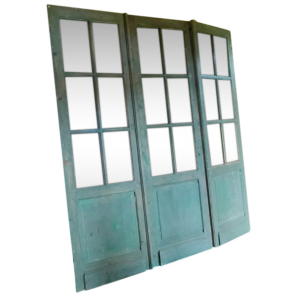 3 Beautiful Old Glass Doors Old Door Partition No1 - 6 Tiles