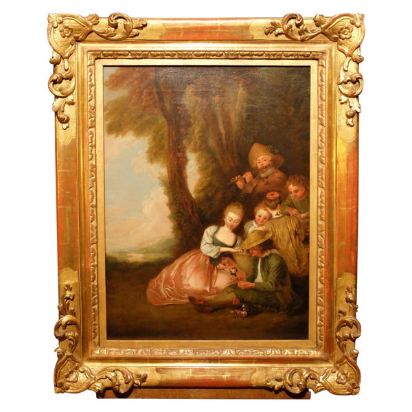 "The expected declaration" according to Watteau - 18th century