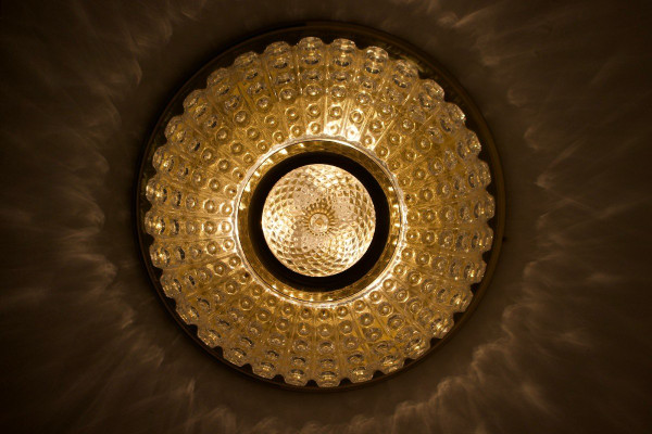 Plafonnier Dôme « Hollywood Regency »